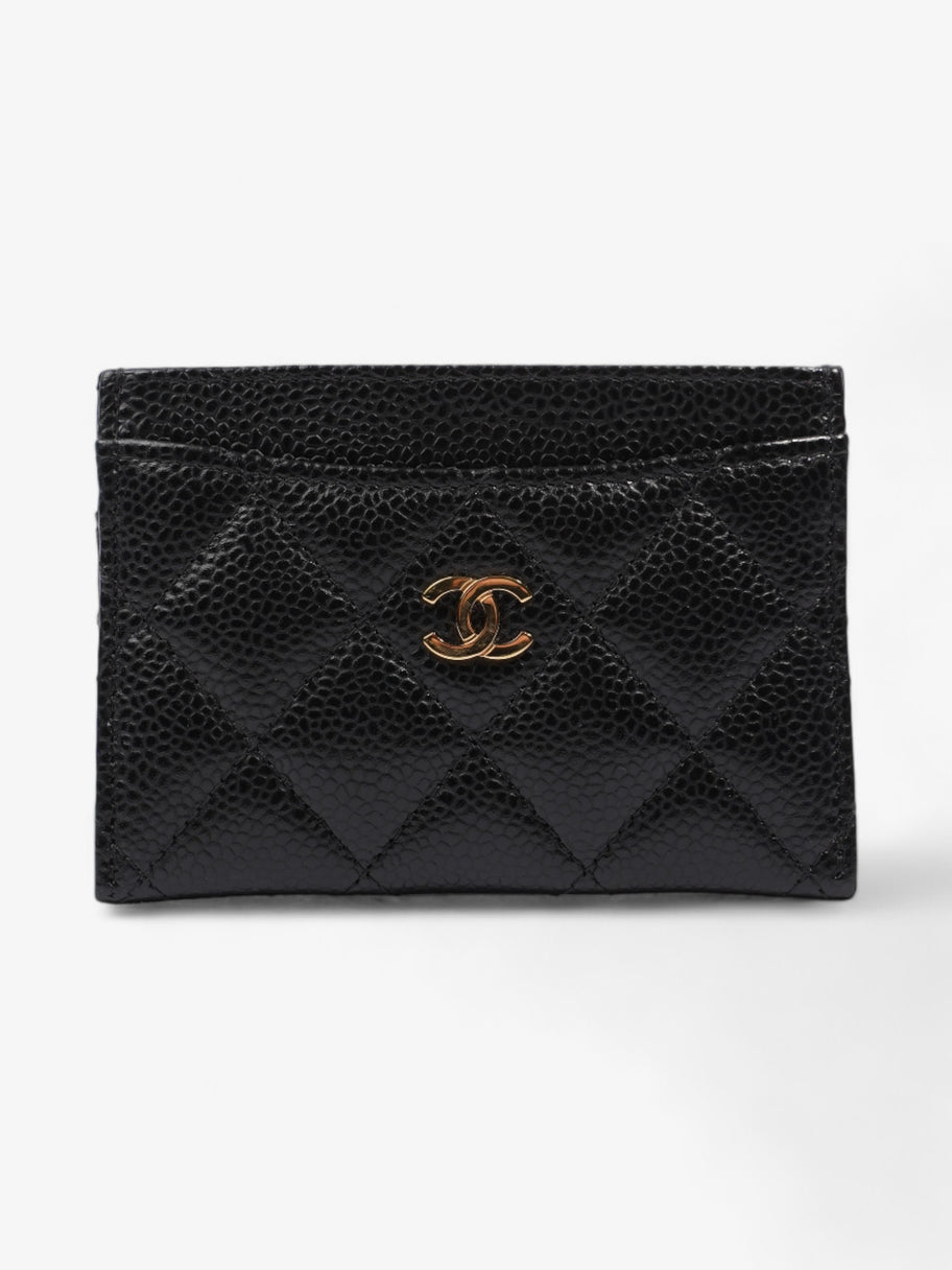 Chanel Classic Card Holder Black Caviar Leather Image 1