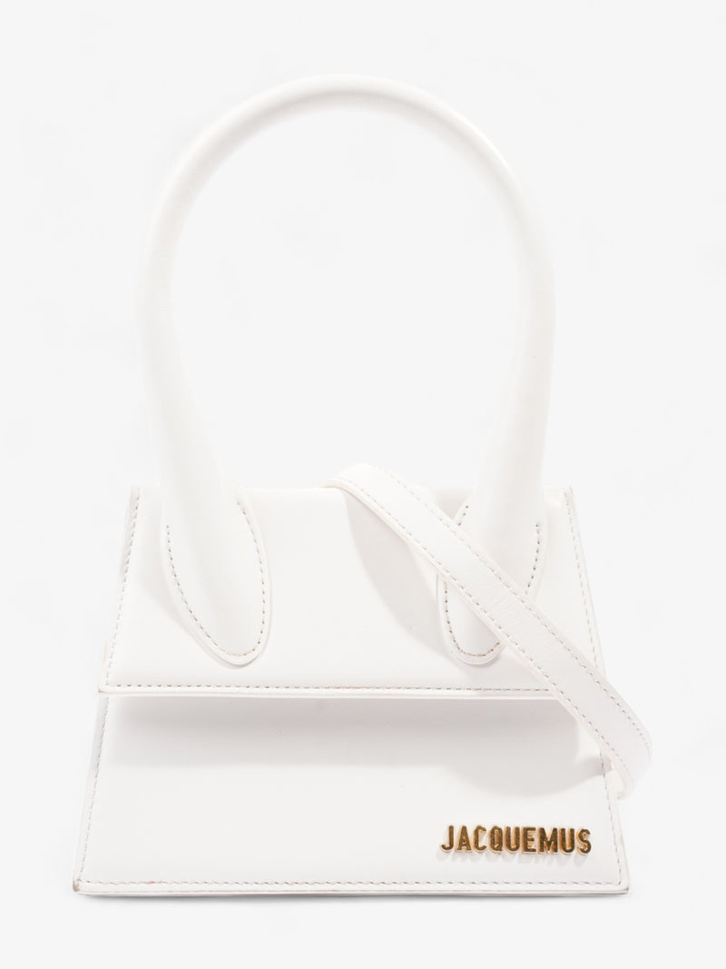  Jacquemus Le Chiquito Moyen White Leather