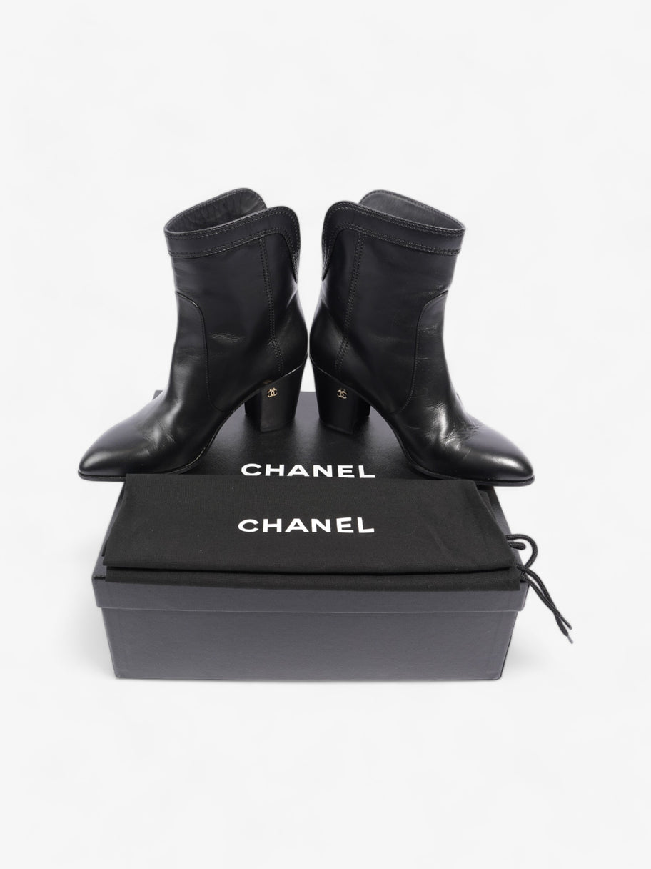 Chanel Western CC Boots 50mm Black Calfskin Leather EU 36.5 UK 3.5 Image 9