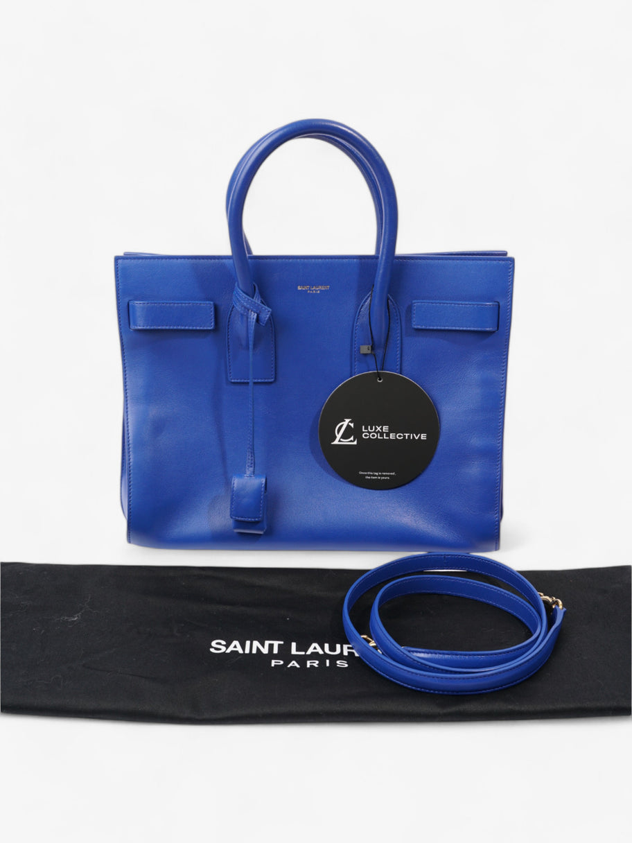 Saint Laurent Sac De Jour Blue Calfskin Leather Small Image 11