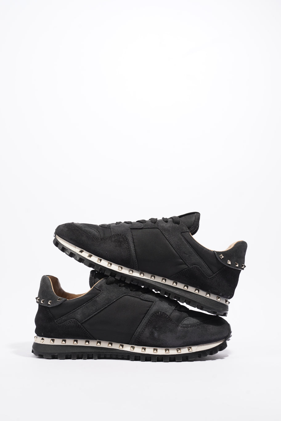 Rockstud Sneakers Black Suede EU 40.5 UK 7.5 Image 9