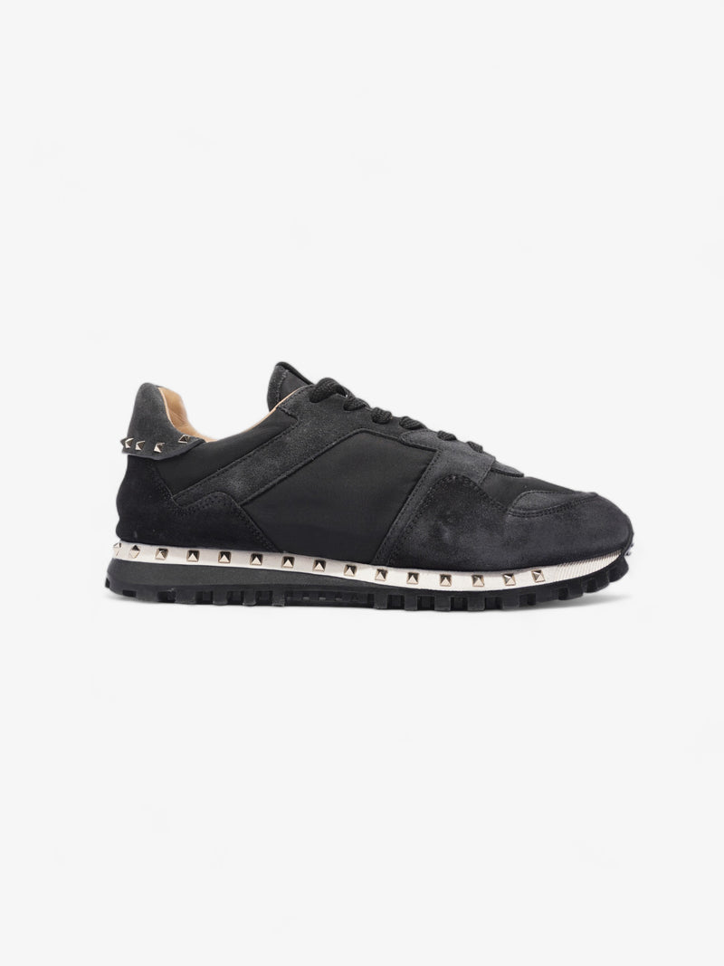  Rockstud Sneakers Black Suede EU 40.5 UK 7.5