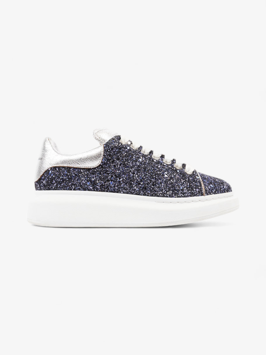 Alexander McQueen Oversized Sneakers Midnight Blue / Silver Glitter EU 39 UK 6 Image 1