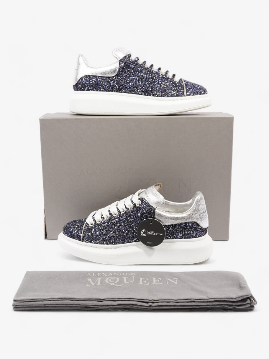 Alexander McQueen Oversized Sneakers Midnight Blue / Silver Glitter EU 39 UK 6 Image 10