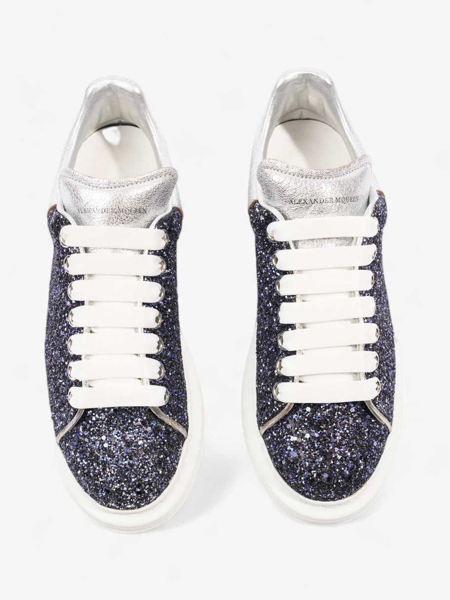 Alexander McQueen Oversized Sneakers Midnight Blue / Silver Glitter EU 39 UK 6 Image 8