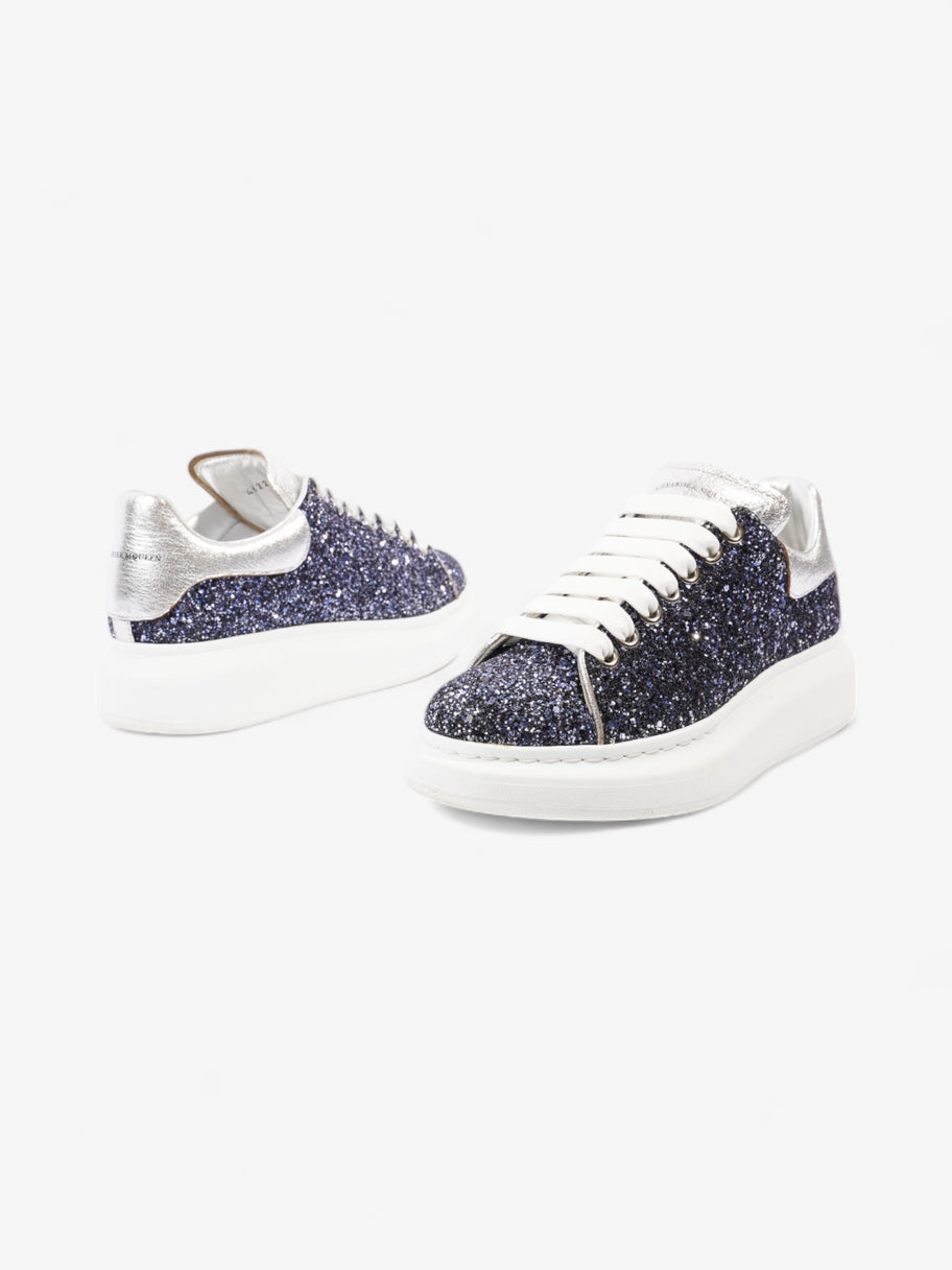 Alexander McQueen Oversized Sneakers Midnight Blue / Silver Glitter EU 39 UK 6 Image 9