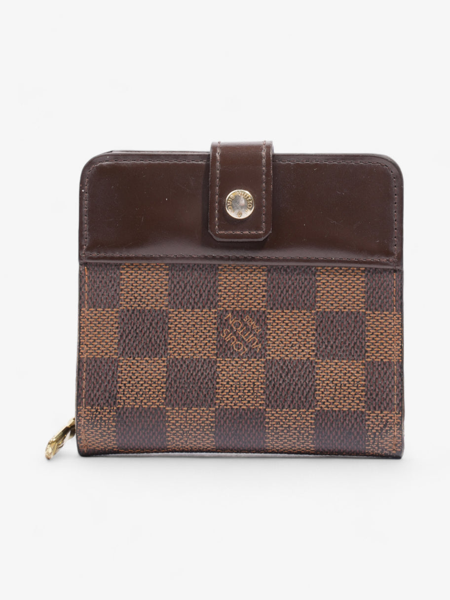 Louis Vuitton Compact Zip Wallet Damier Ebene Coated Canvas Image 1