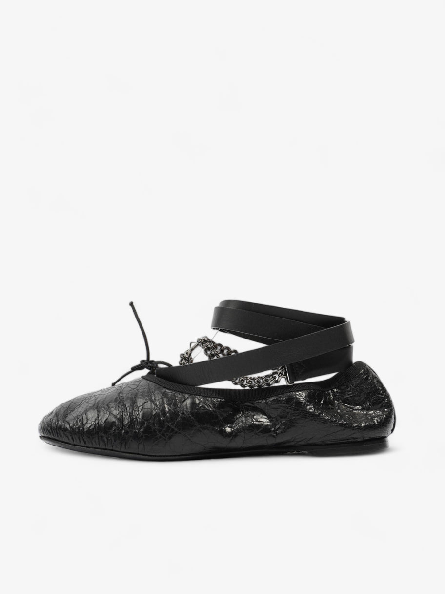 Valentino Rockstud Ballet Flat Black Leather EU 36 UK 3 Image 3