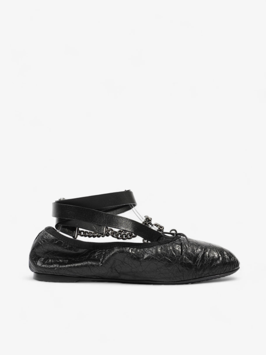 Valentino Rockstud Ballet Flat Black Leather EU 36 UK 3 Image 4