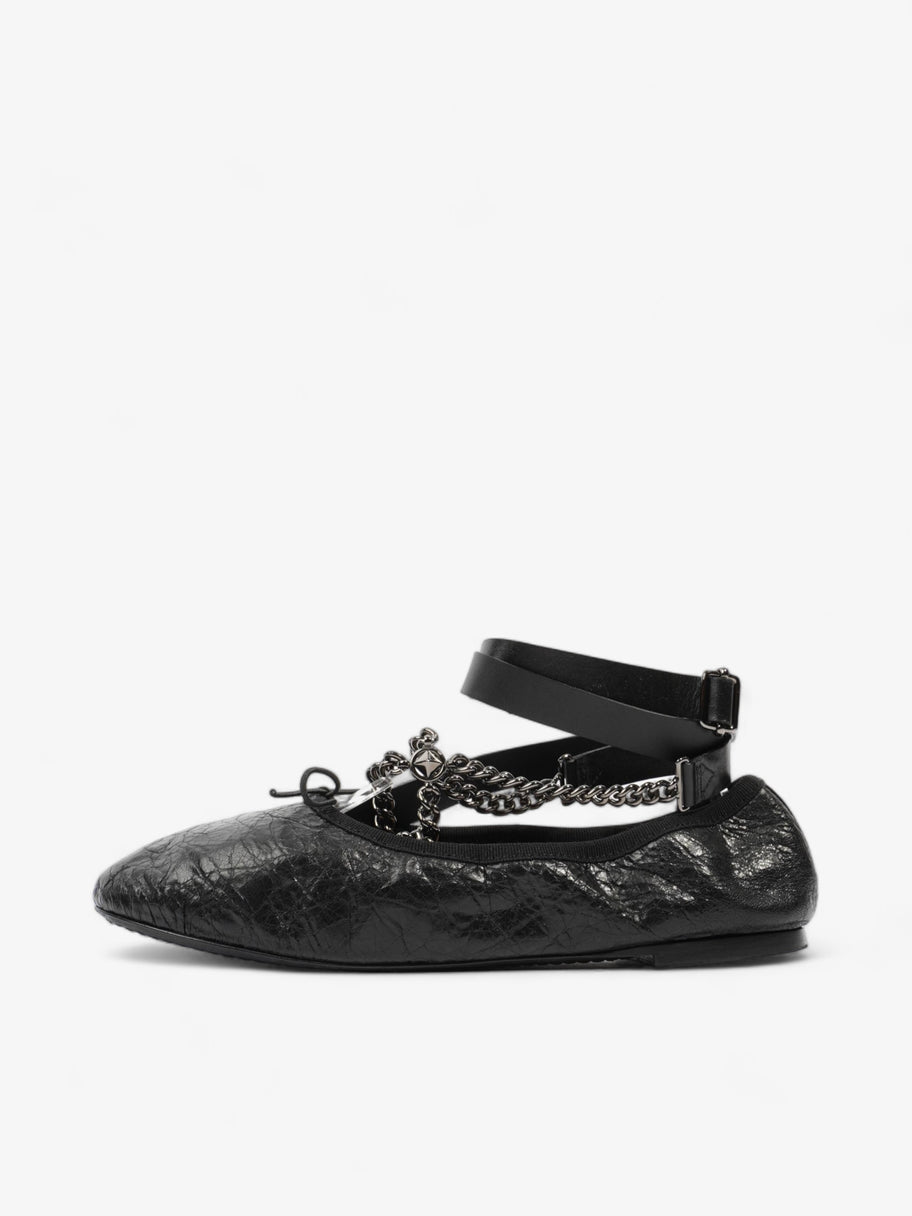 Valentino Rockstud Ballet Flat Black Leather EU 36 UK 3 Image 5