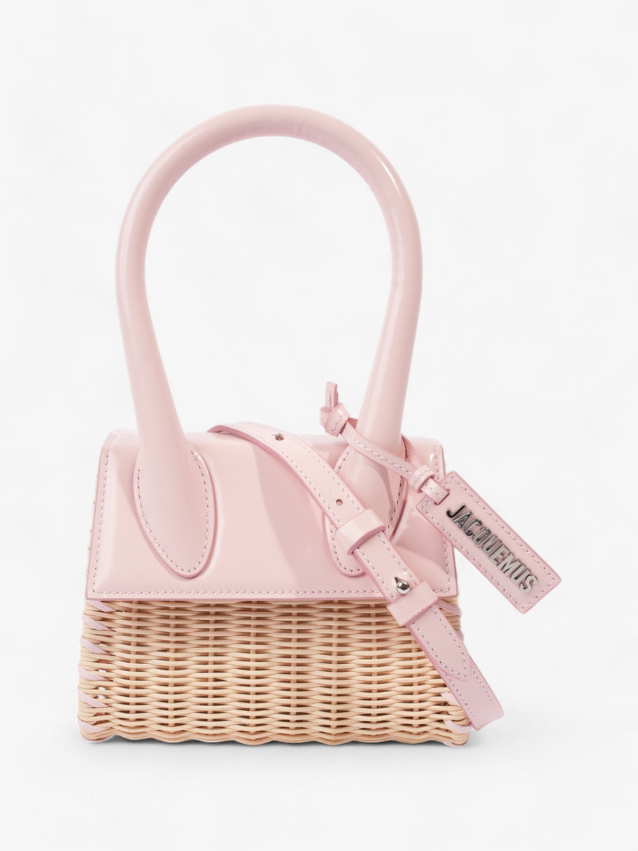 Jacquemus Le Chiquito Moyen Osier Pale Pink Patent Leather Image 1