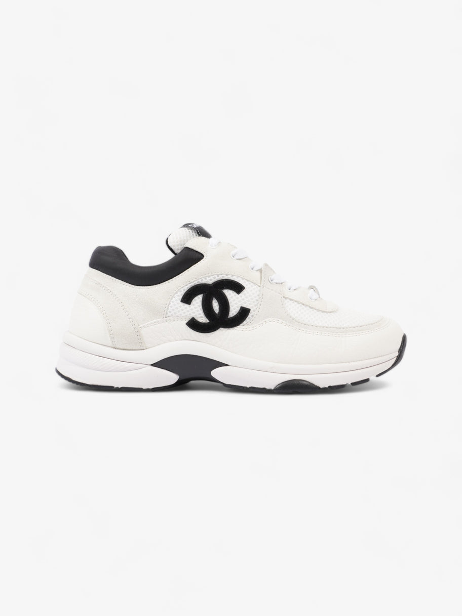 Chanel CC Logo Sneakers  White / Black Mesh EU 39.5 UK 6.5 Image 1