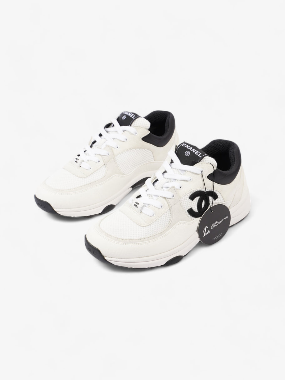 Chanel CC Logo Sneakers  White / Black Mesh EU 39.5 UK 6.5 Image 10