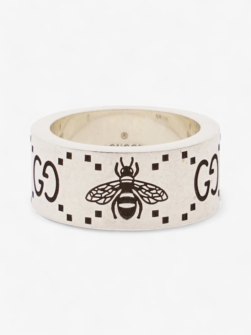  Gucci GG Signature Bee Ring Silver Silver Sterling 12 (52mm)