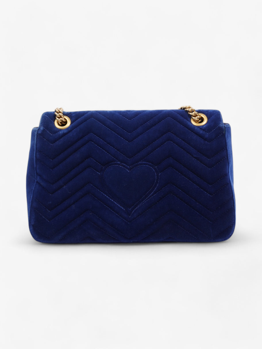 Gucci GG Marmont Royal Blue Velvet Large Image 4