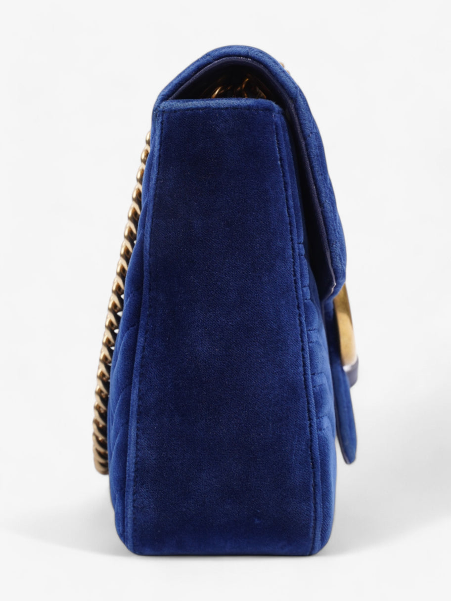 Gucci GG Marmont Royal Blue Velvet Large Image 5