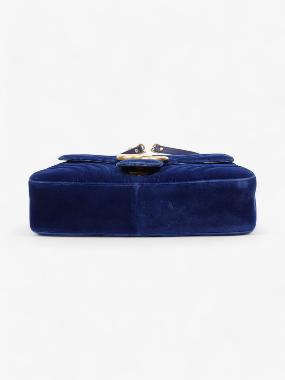 Gucci GG Marmont Royal Blue Velvet Large Image 6