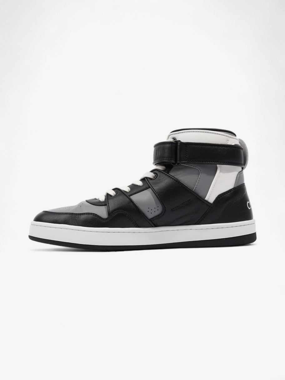 Celine Logo High Top Black / Grey / White Leather EU 44 UK 10 Image 3