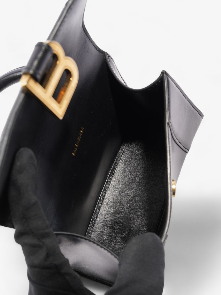 Balenciaga XS Hourglass Black Calfskin Leather Image 6