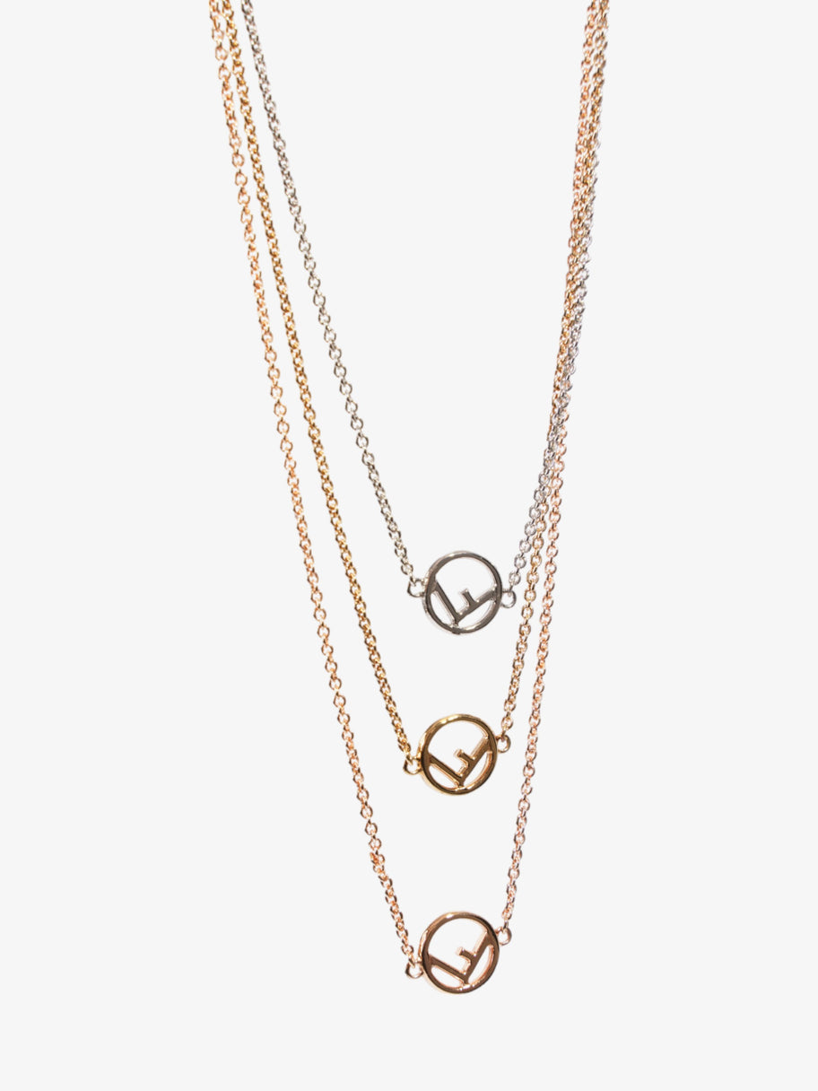 Fendi F is Fendi Necklace Gold / Silver / Rose Gold Base Metal Image 4