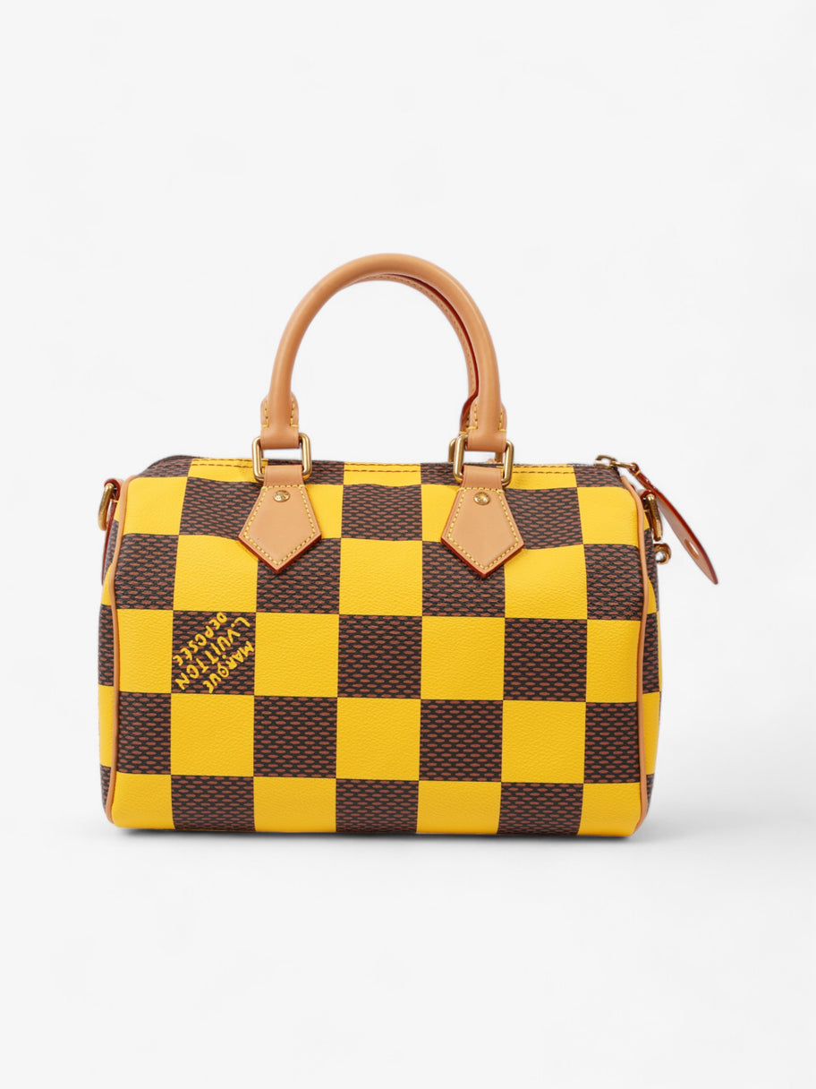 Speedy Bandoulière Damier Pop / Yellow Coated Canvas 25 Image 4