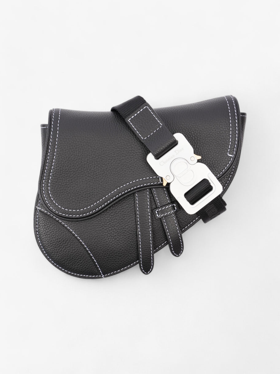 Saddle Belt Bag Black Calfskin Leather Image 1