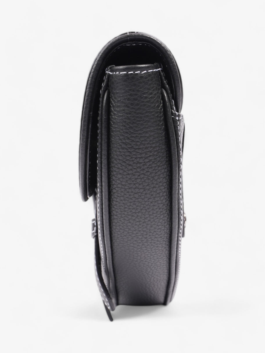 Saddle Belt Bag Black Calfskin Leather Image 3