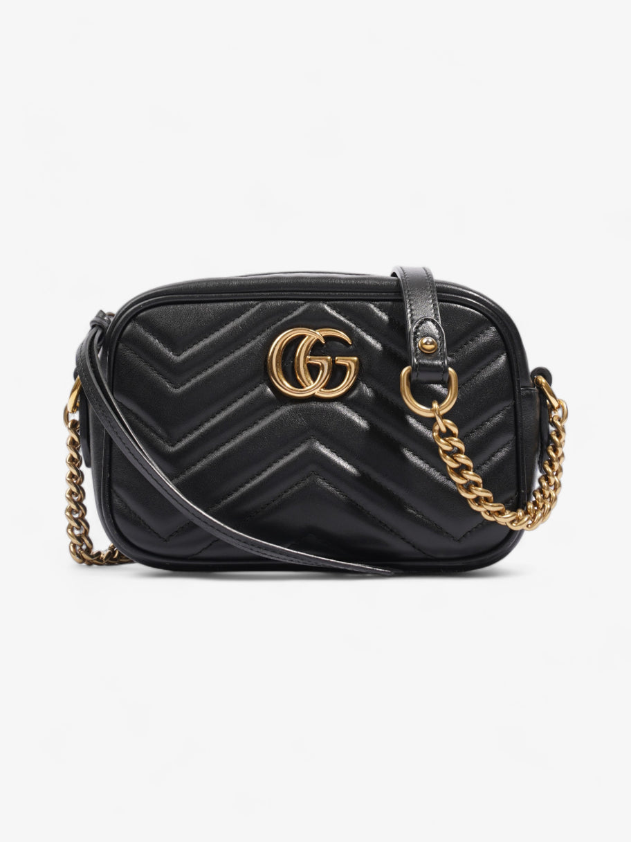 Gucci GG Marmont Black Matelasse Leather Mini Image 1