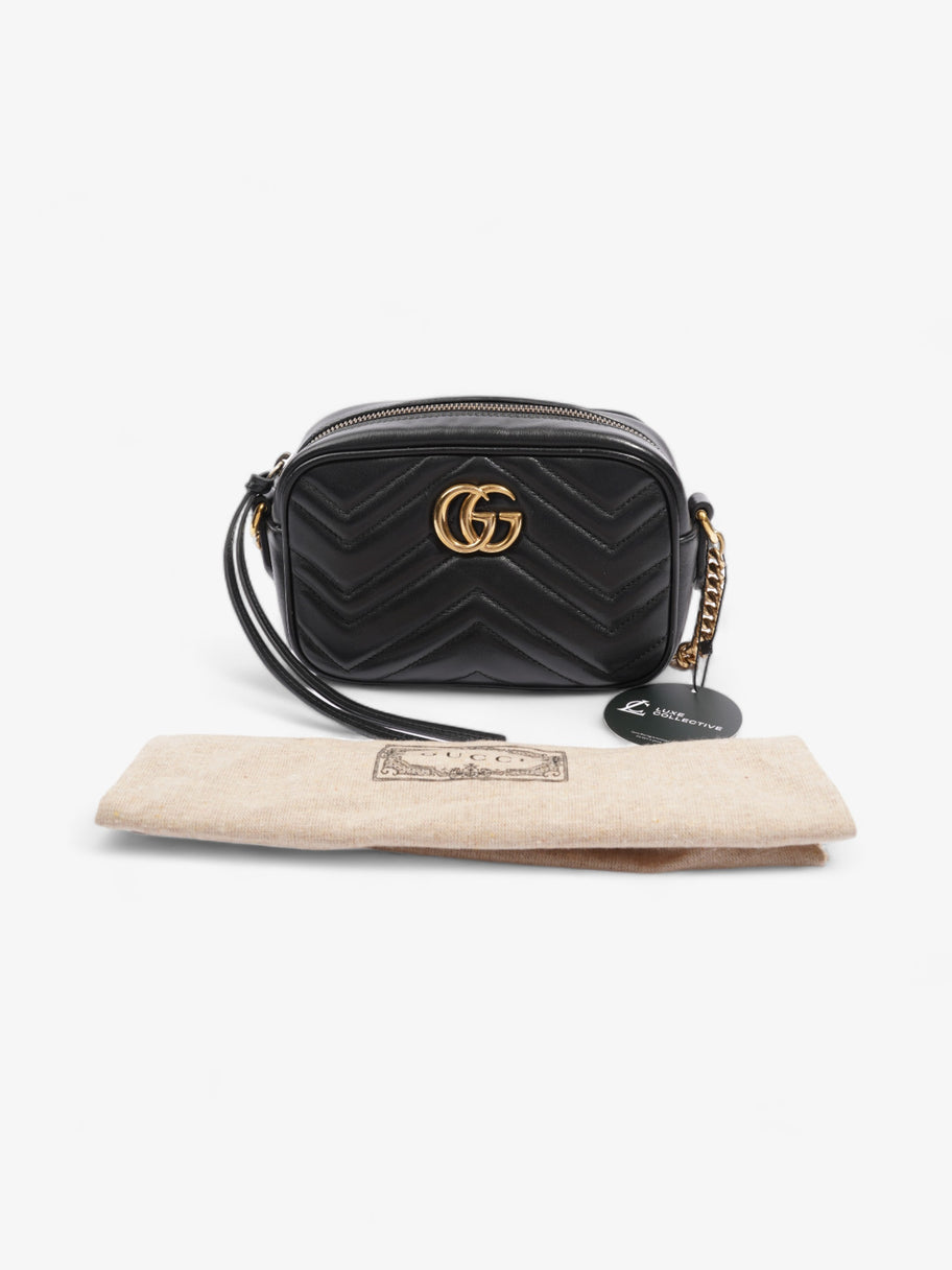 Gucci GG Marmont Black Matelasse Leather Mini Image 11