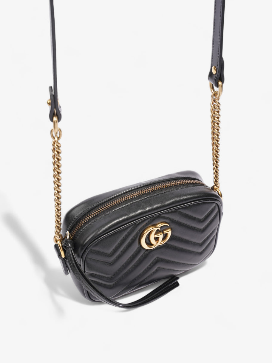 Gucci GG Marmont Black Matelasse Leather Mini Image 7