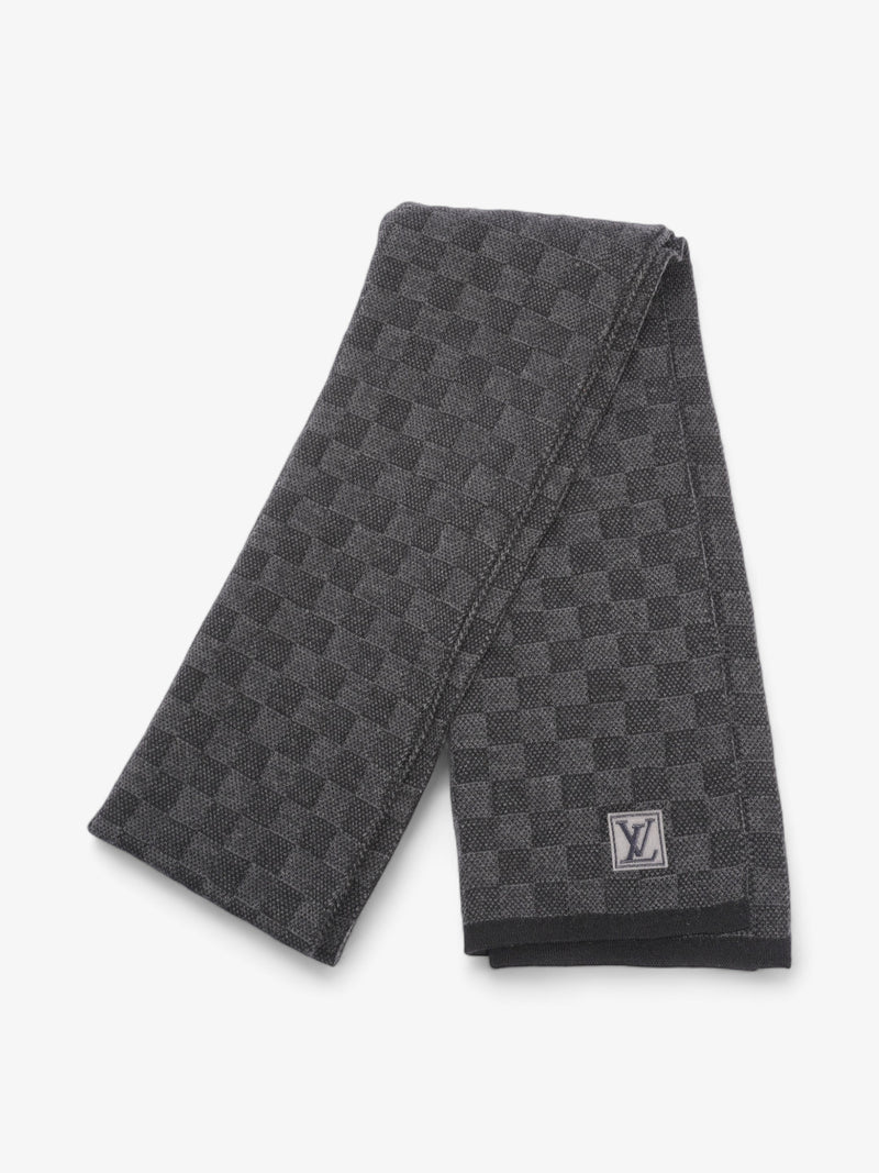  Louis Vuitton Damier Scarf Damier Graphite Wool