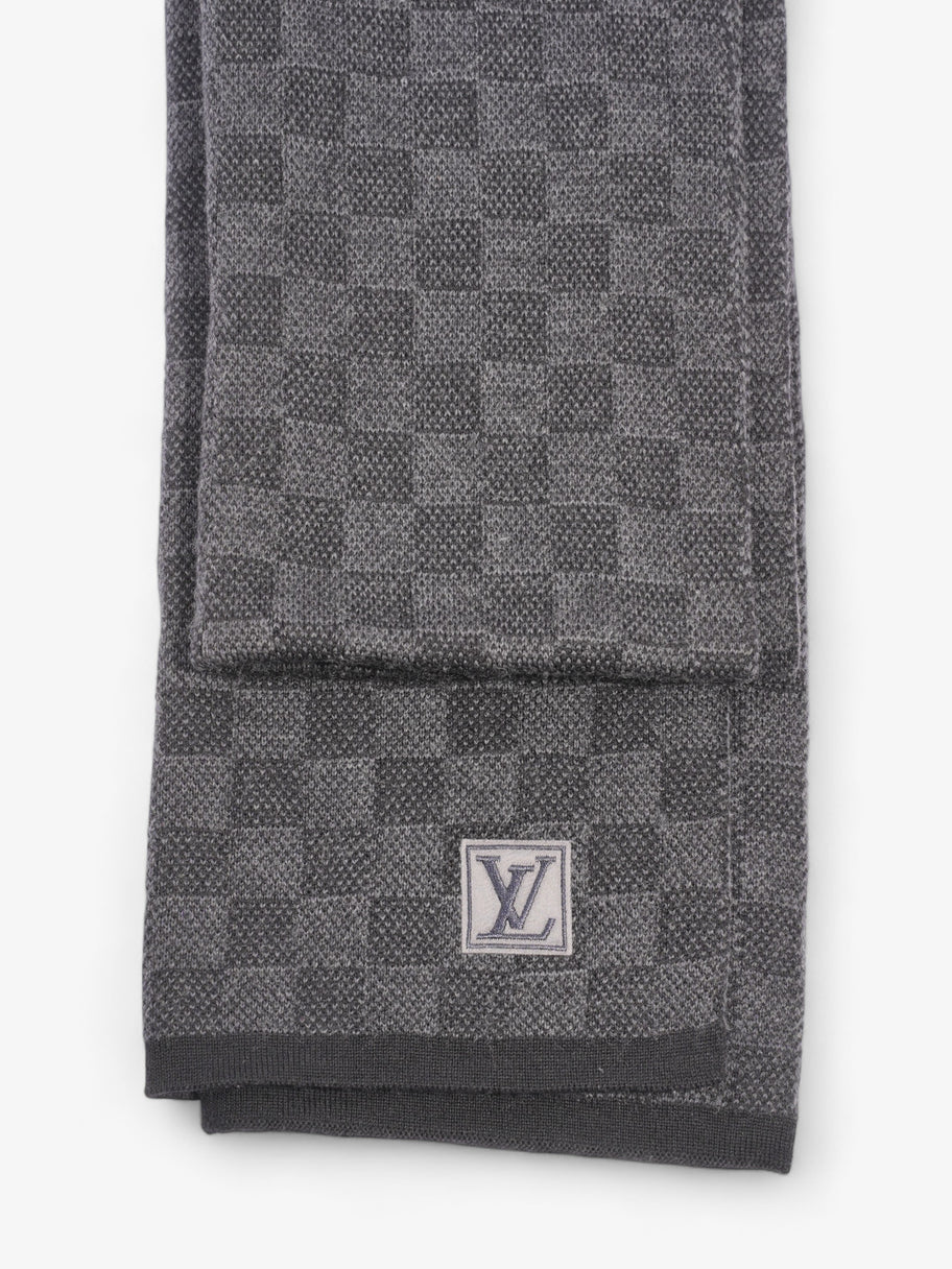 Louis Vuitton Damier Scarf Damier Graphite Wool Image 2