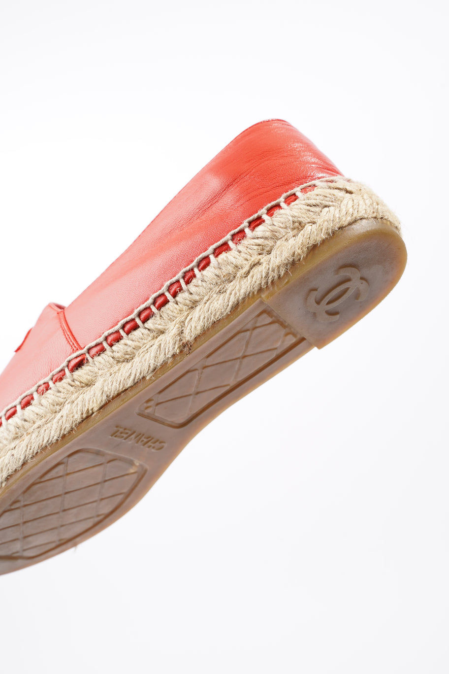 CC Espadrilles Red Leather EU 37 UK 4 Image 9