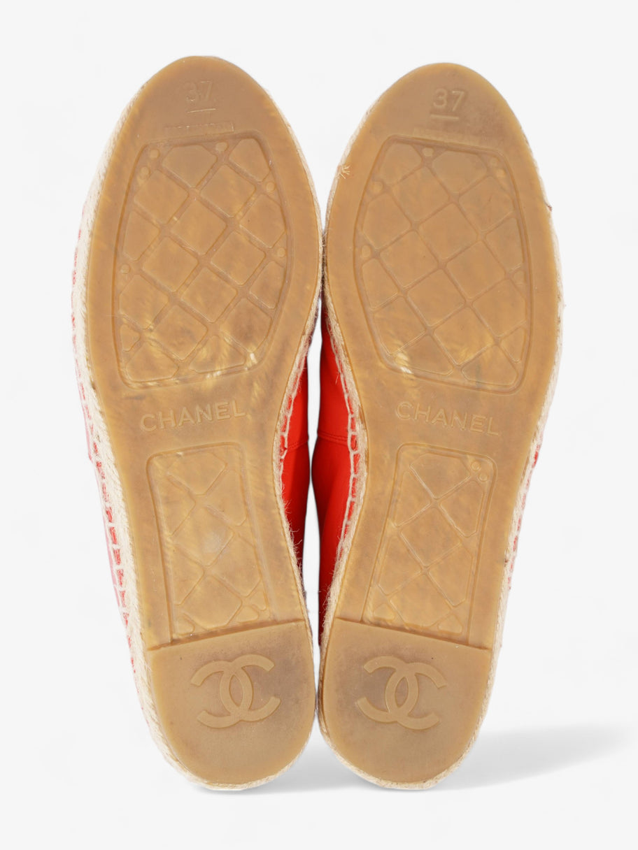 CC Espadrilles Red Leather EU 37 UK 4 Image 7