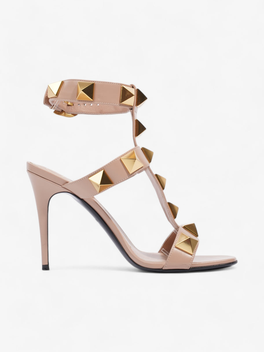 Valentino Rockstud Heels 90 Nude / Gold Leather EU 37 UK 4 Image 4