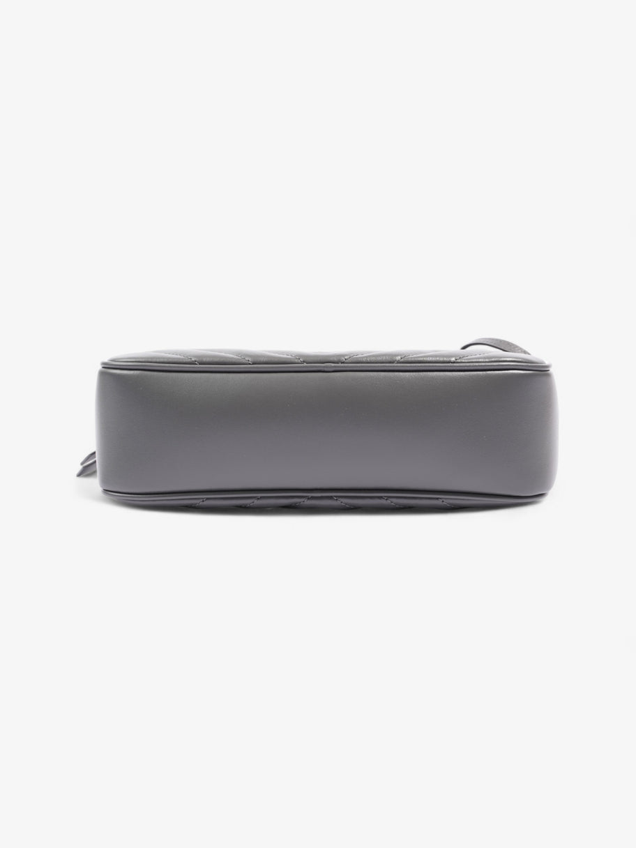 Saint Laurent Lou Monogram Camera Bag Grey Calfskin Leather Image 6