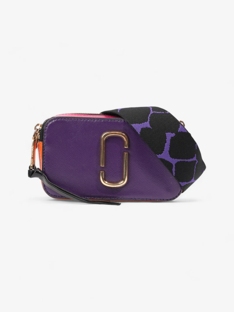  Marc Jacobs The Snapshot Bag Purple / Orange / Pink Leather