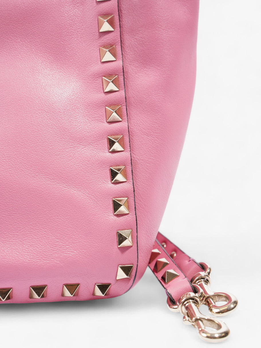 Valentino Rockstud Tote Pink Leather Small Image 8