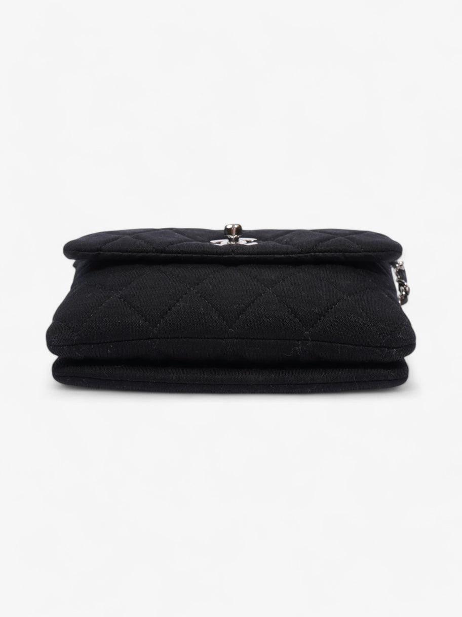 Chanel CC Flap Bag Black Cotton Mini Image 5