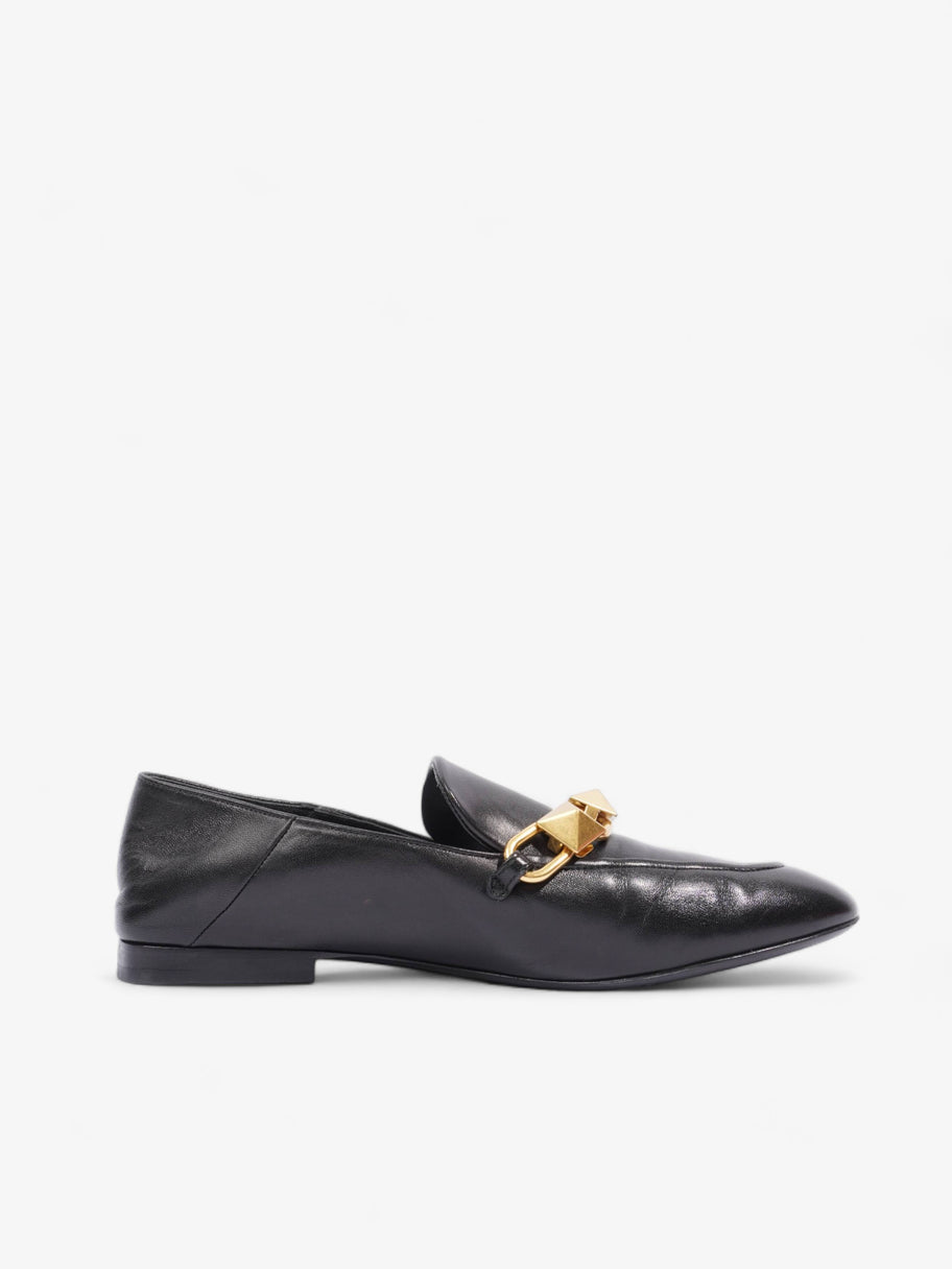 Valentino Roman Stud Loafers Black Leather EU 38 UK 5 Image 4