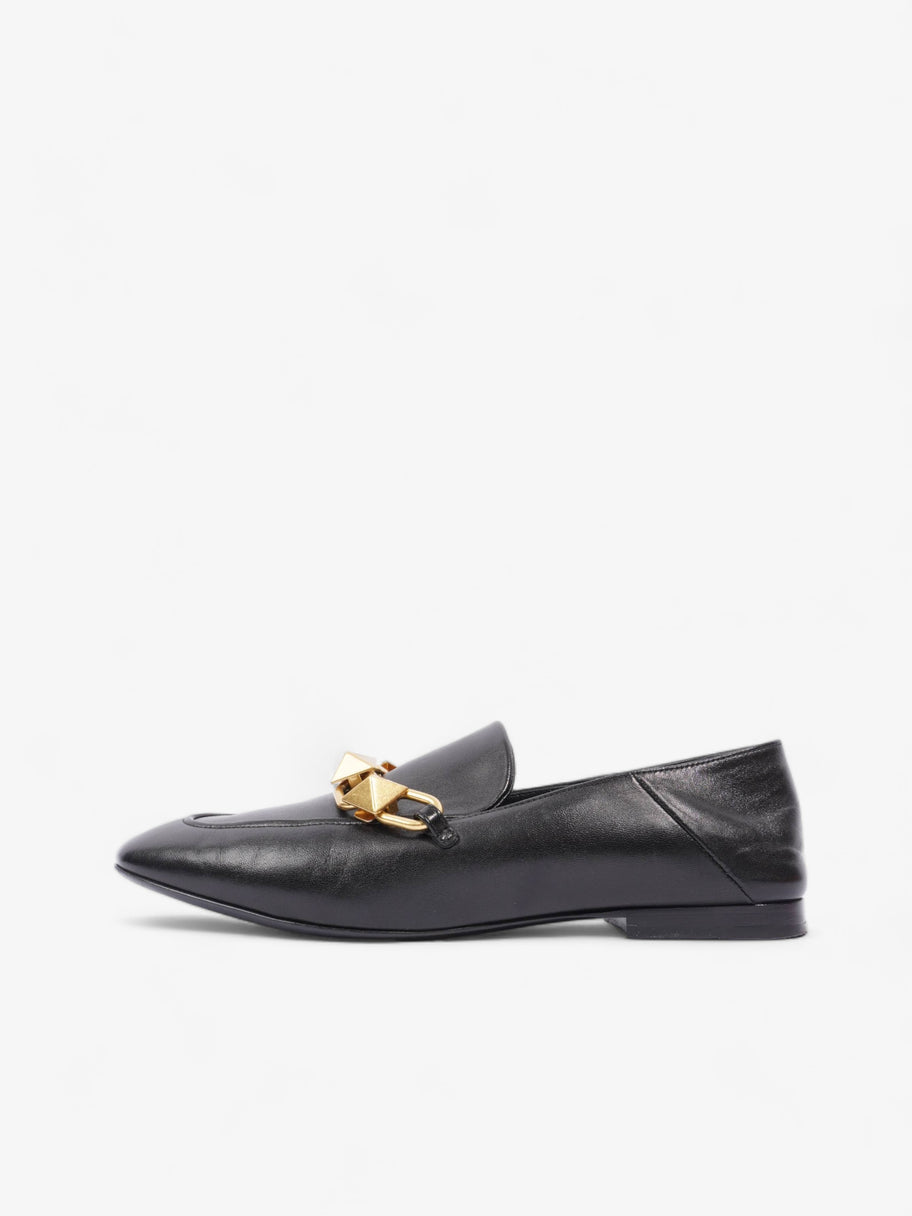 Valentino Roman Stud Loafers Black Leather EU 38 UK 5 Image 5