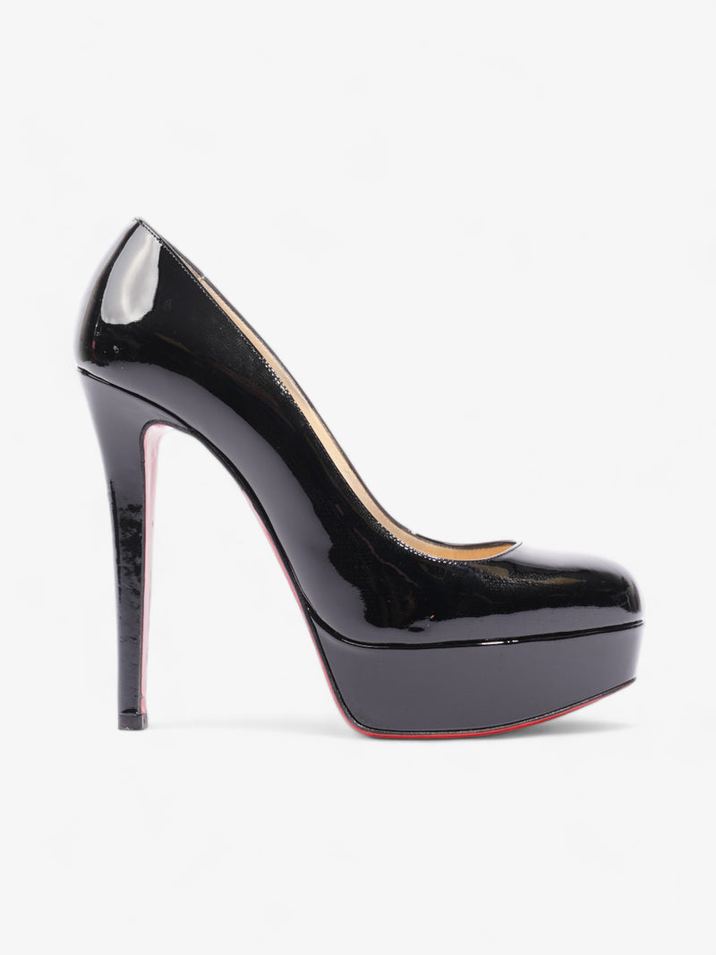  Christian Louboutin Bianca 140mm Black Patent Leather EU 37.5 UK 4.5