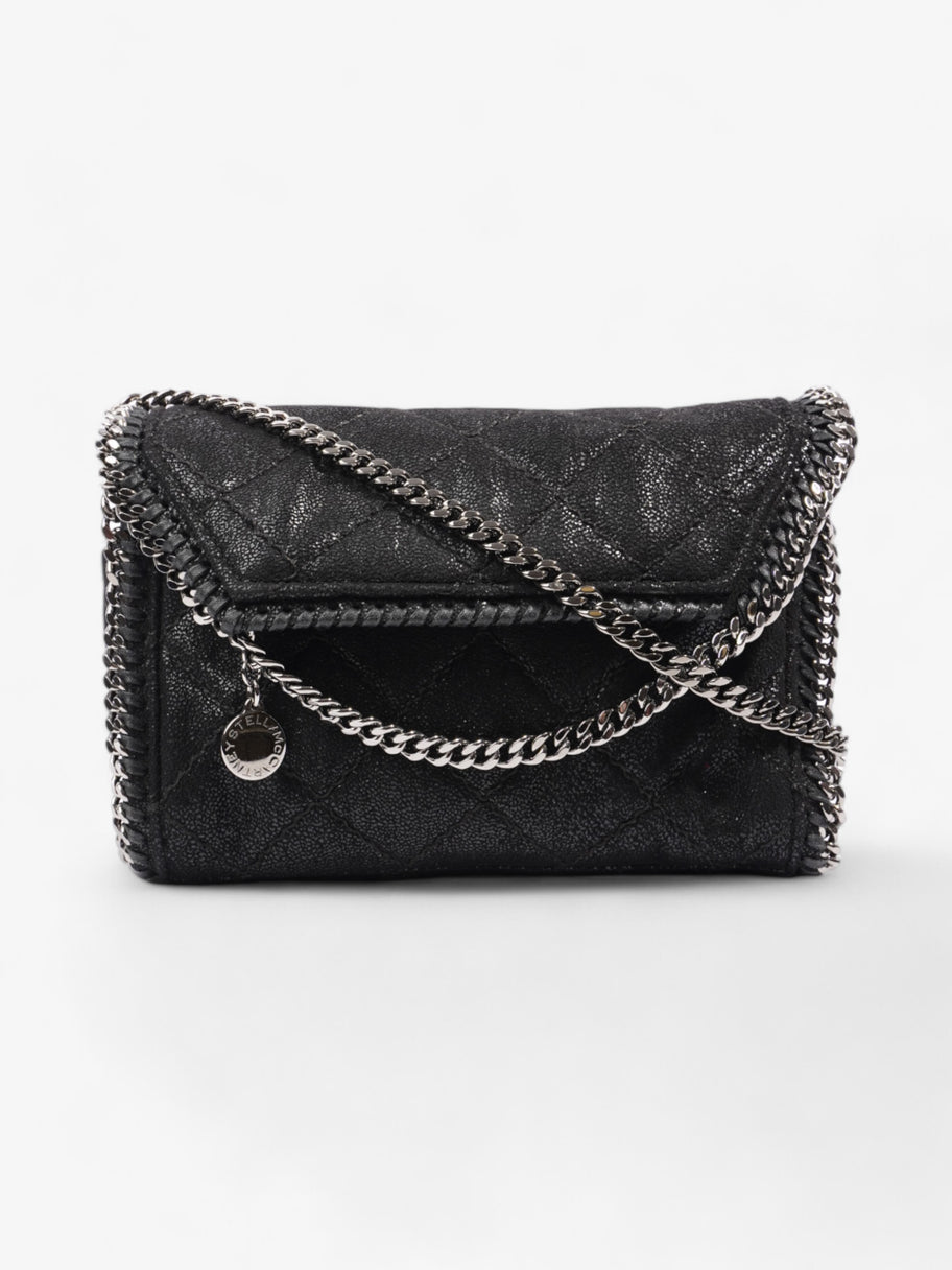 Stella McCartney Falabella Wallet Crossbody Bag Black Vegan Fabric Image 1