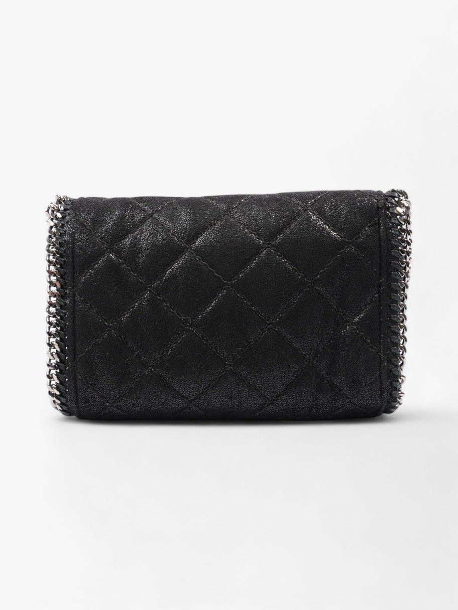 Stella McCartney Falabella Wallet Crossbody Bag Black Vegan Fabric Image 4