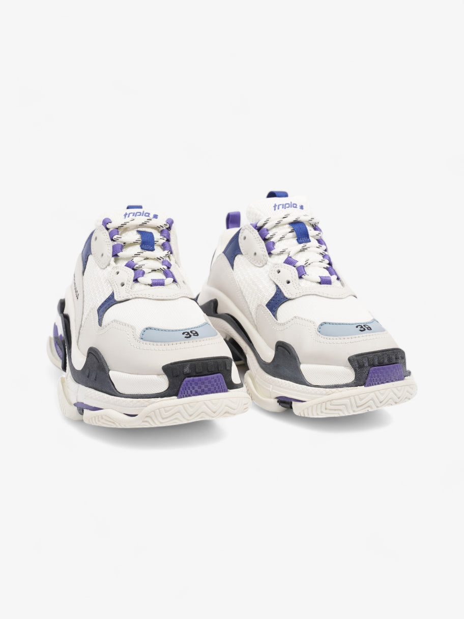 Balenciaga Triple S White / Blue / Violet Mesh EU 39 UK 6 Image 2