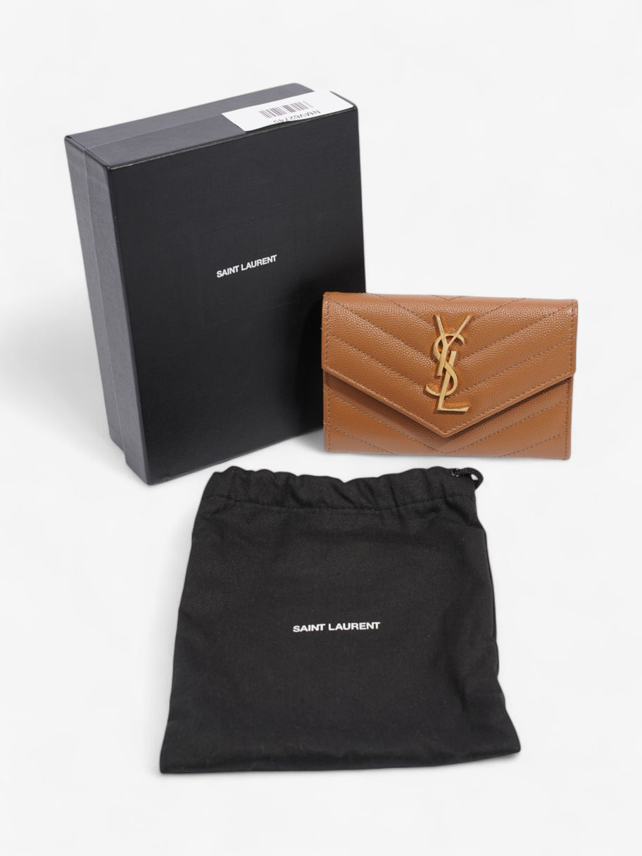 Saint Laurent Monogram Envelope Wallet Dune Grained Leather Small Image 7