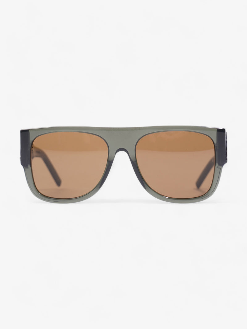  Saint Laurent SL M16 Sunglasses Olive Green Acetate 135mm