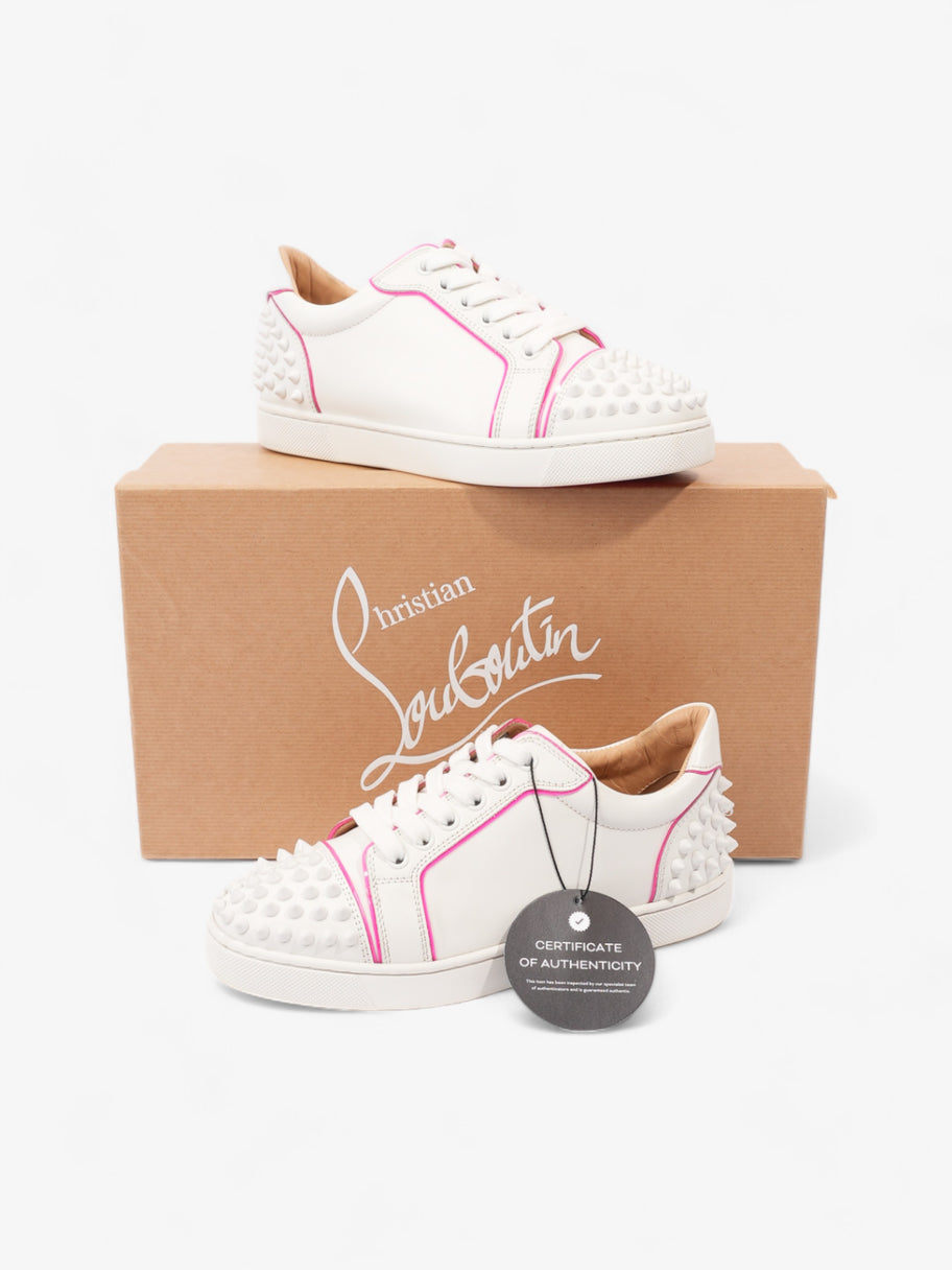 Christian Louboutin Vieira 2 Flat White / Rose Calfskin Leather EU 35.5 UK 2.5 Image 10