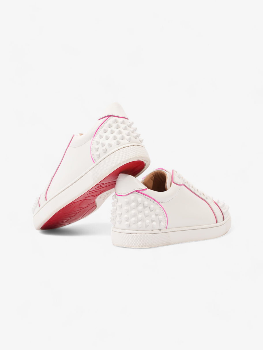 Christian Louboutin Vieira 2 Flat White / Rose Calfskin Leather EU 35.5 UK 2.5 Image 9