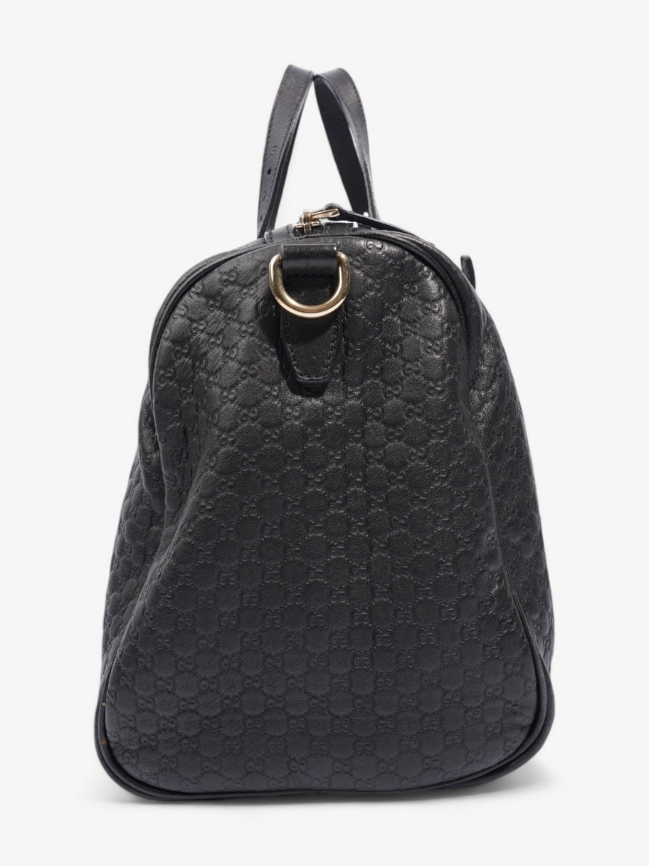 Gucci Boston Bag Microguccissima Black Leather Image 5